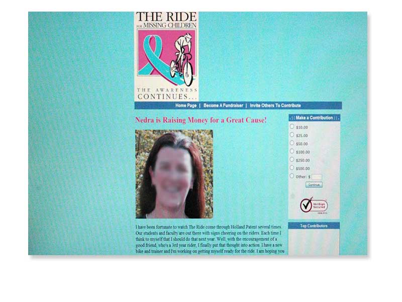 Screenshot of dated web design