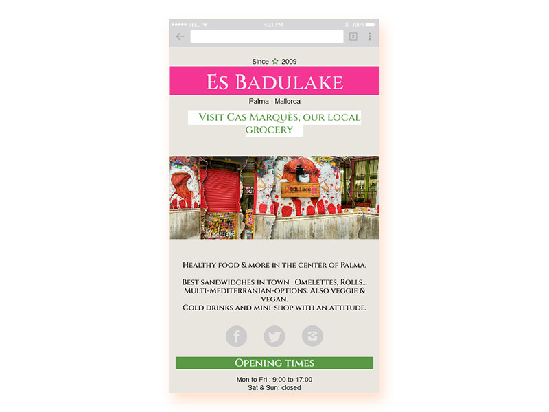 Screenshot of Es Badulake